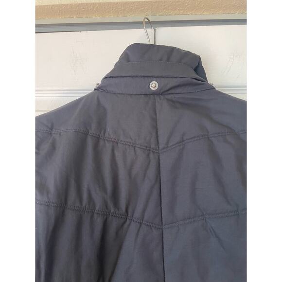 Columbia Mid Weight Black Puffer Jacket with Drawstring Waist • Size L 🗣 - Picture 4 of 8